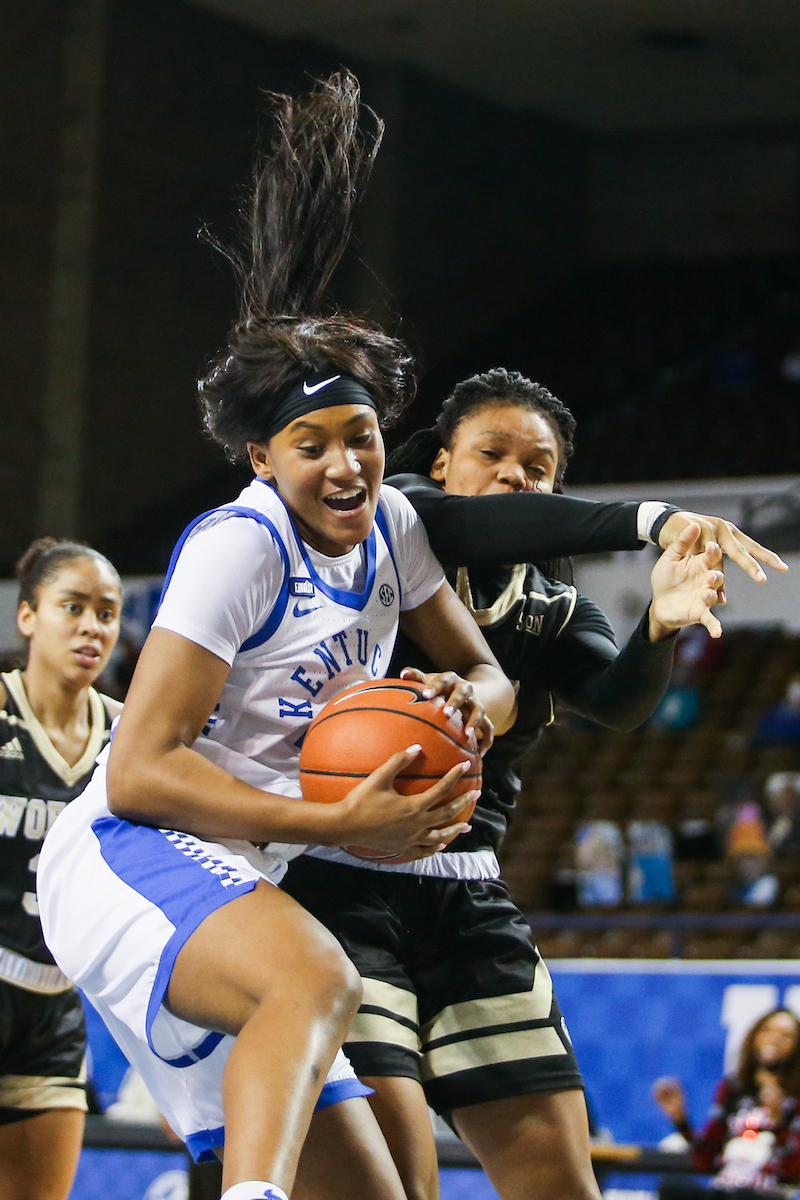 Nyah Leveretter.

Kentucky beats Wofford 98-37.

Photo by Hannah Phillips | UK Athletics