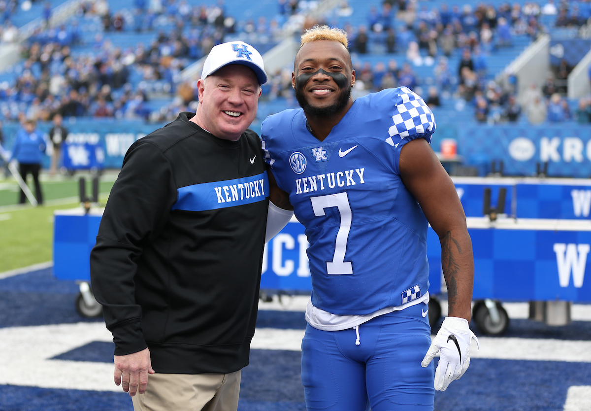 Mark Stoops and Mike Edwards

UK Football beats MTSU 34-23-on Senior Day at Kroger Field.


Photo By Barry Westerman | UK Athletics