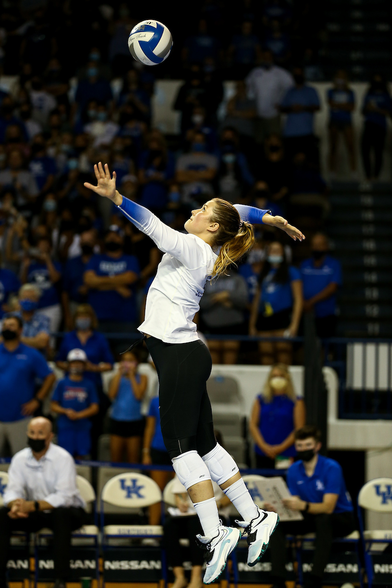 Cameron Schetizach.

Kentucky sweeps UNI 3-0.

Photo by Abbey Cutrer | UK Athletics