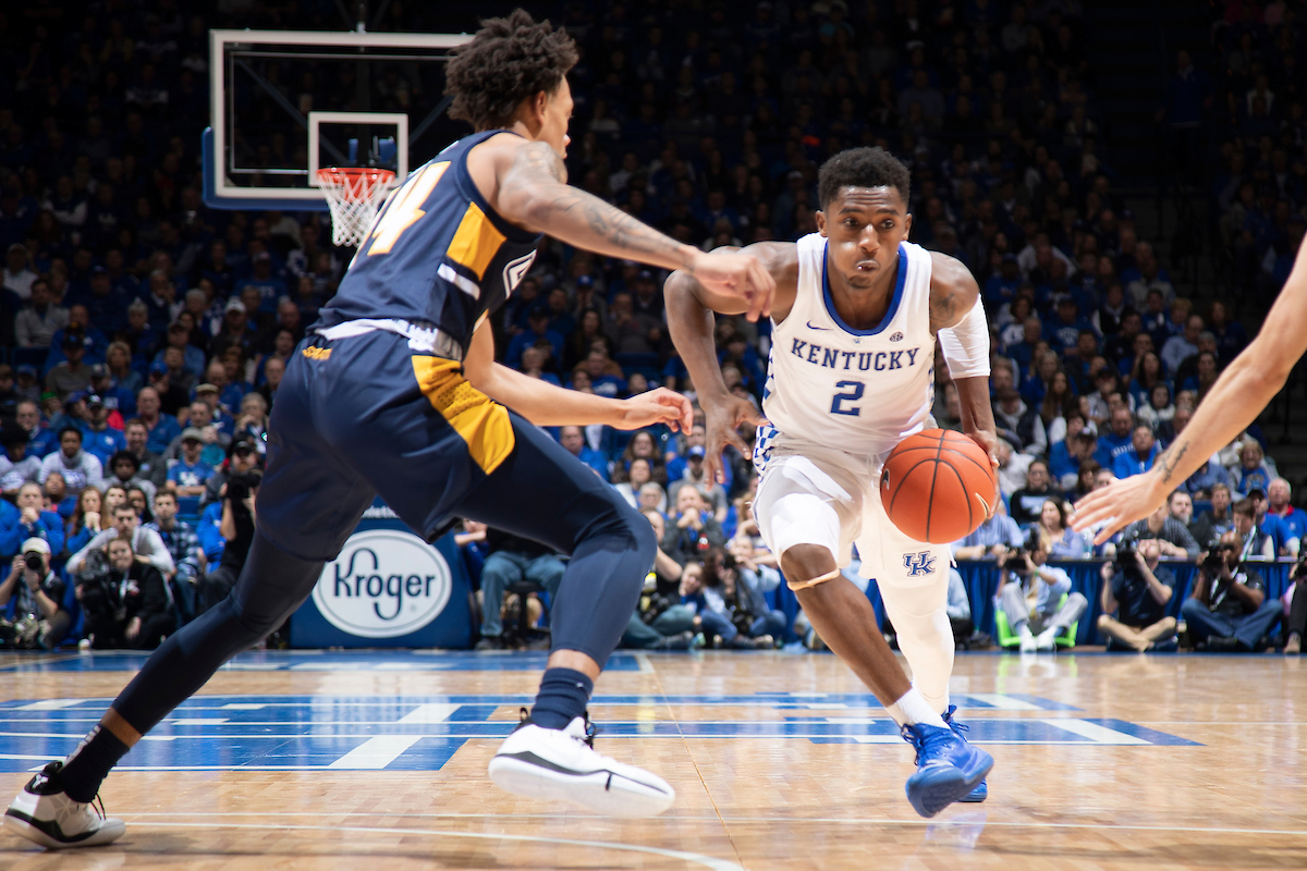 Ashton Hagans.

Kentucky men's basketball beat UNCG 78-61 on Saturday in Rupp Arena.

Photo by Chet White | UK Athletics
