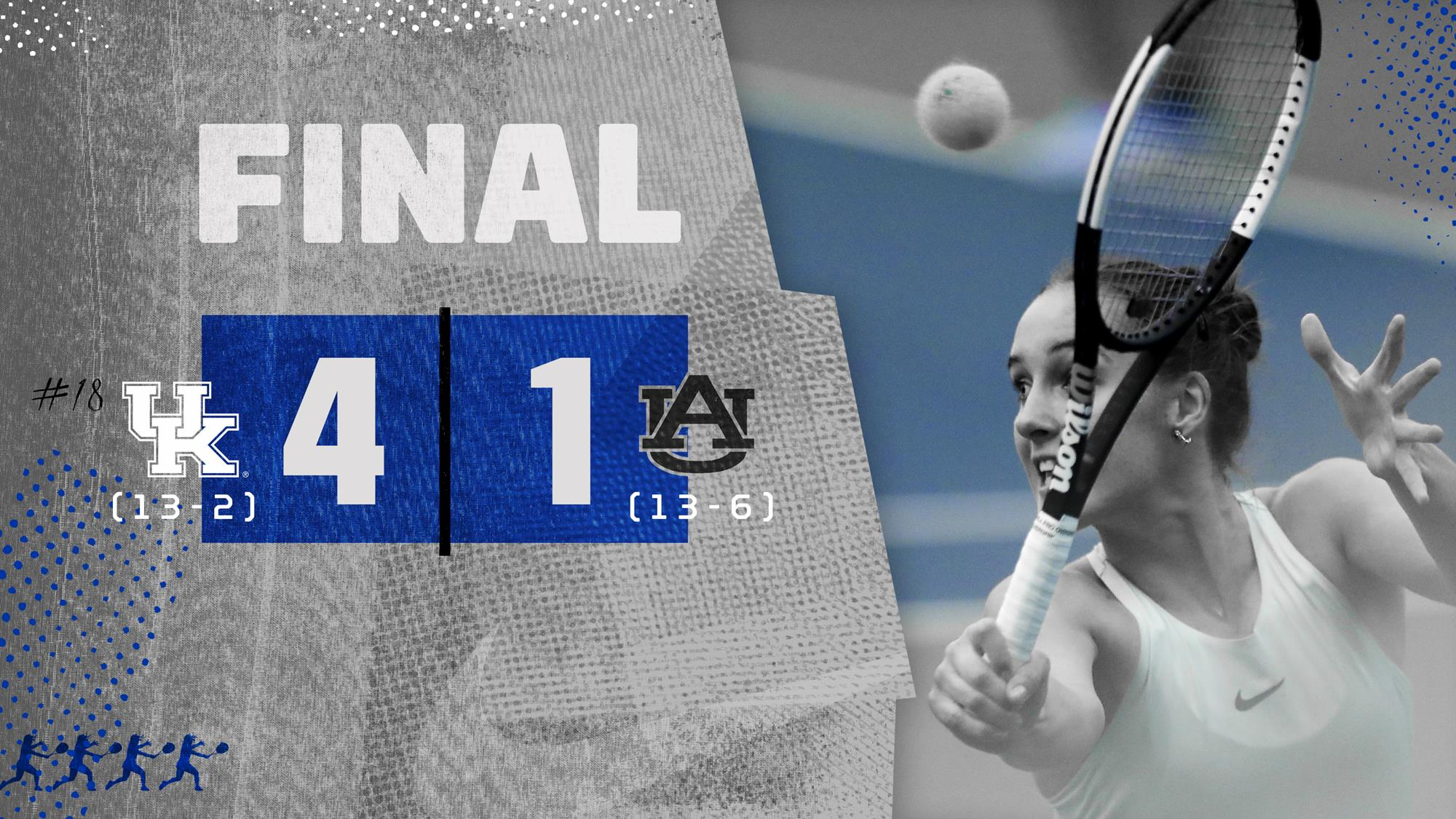 Kentucky Clinches Doubles, Singles to Defeat Auburn