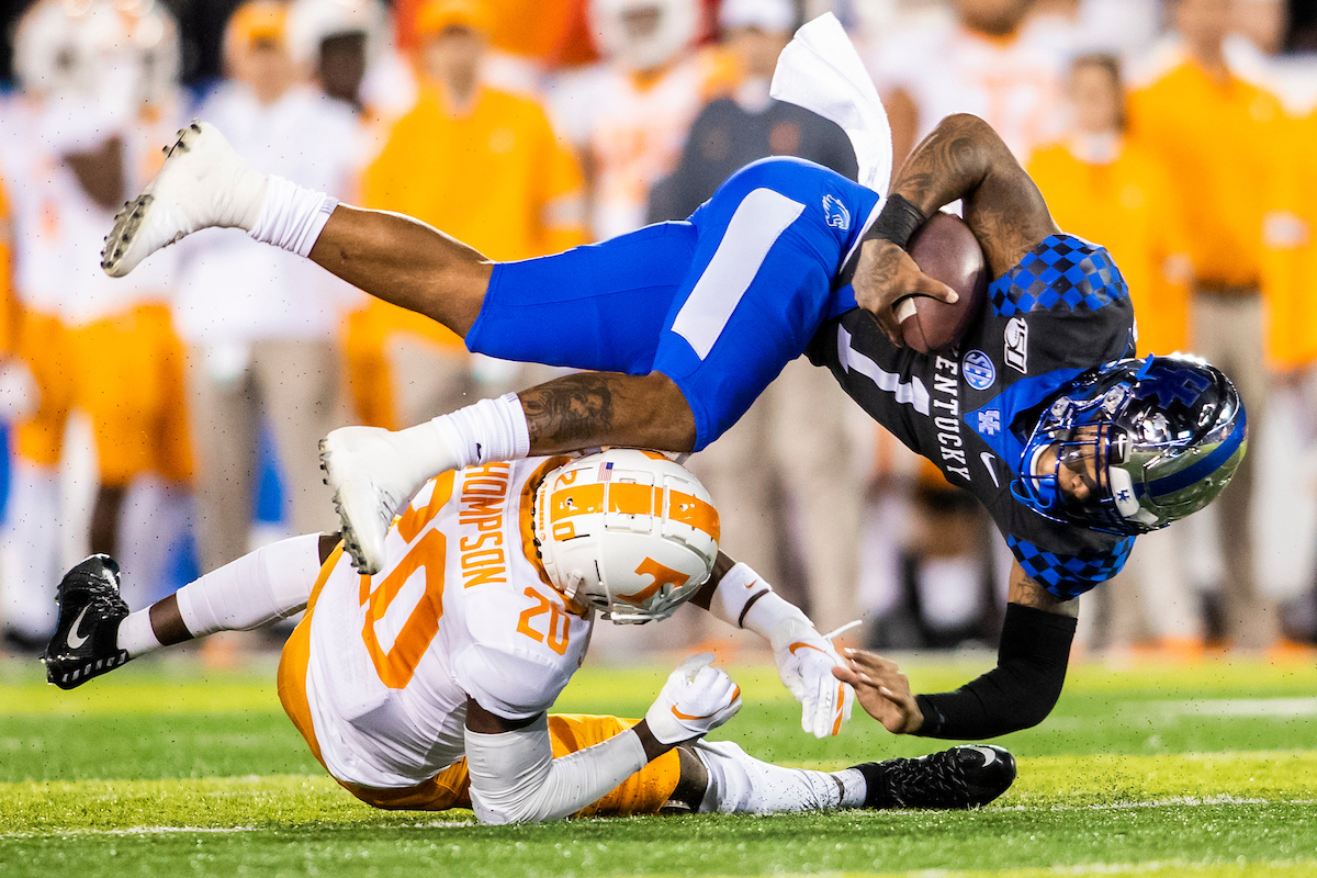 Lynn Bowden.

Kentucky falls to Tennessee 17-13.

Photo by Chet White | UK Athletics