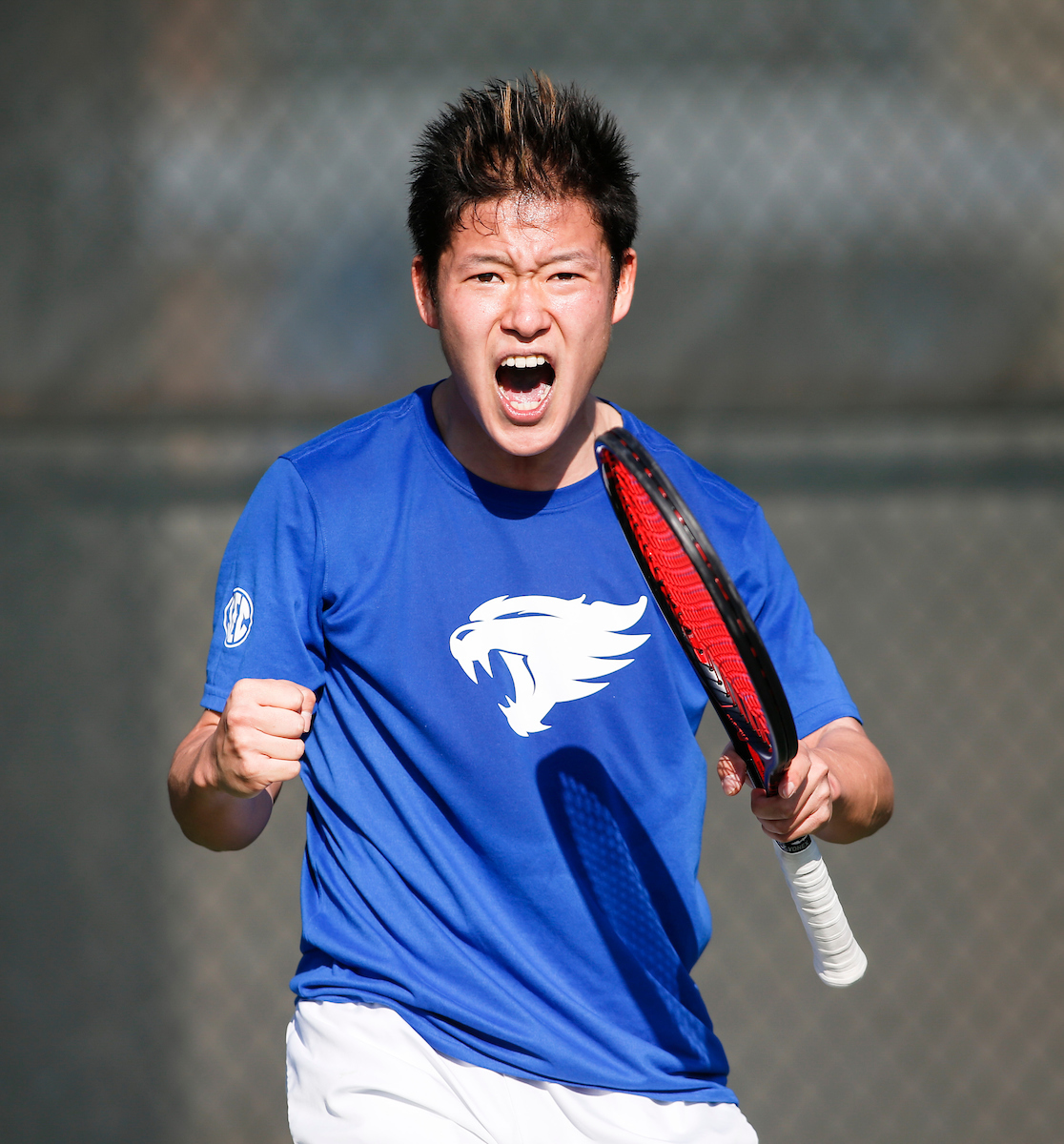 Kento Yamada. 


The University of Kentucky Mens Tennis team takes on Virginia Mens Tennis 

Photo by Isaac Janssen | UK Athletics