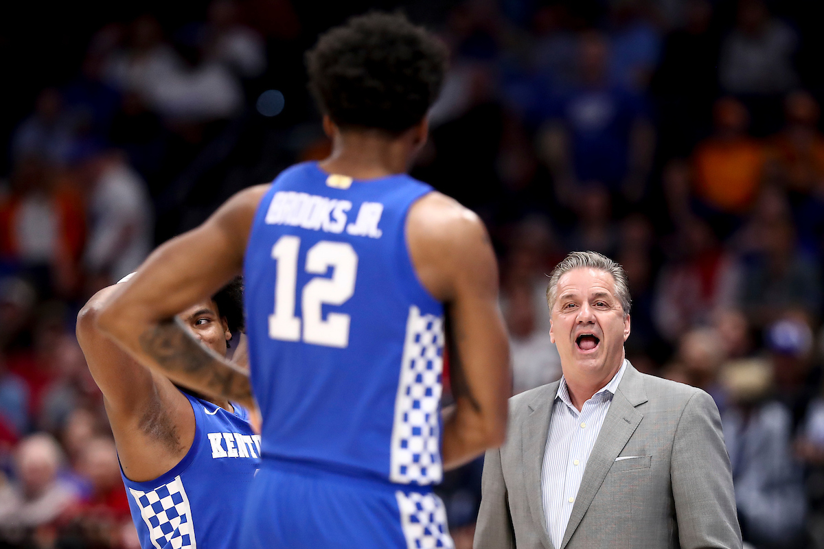 Sahvir Wheeler. John Calipari. Keion Brooks Jr.

Kentucky loses to Tennessee 69-62.

Photos by Chet White | UK Athletics