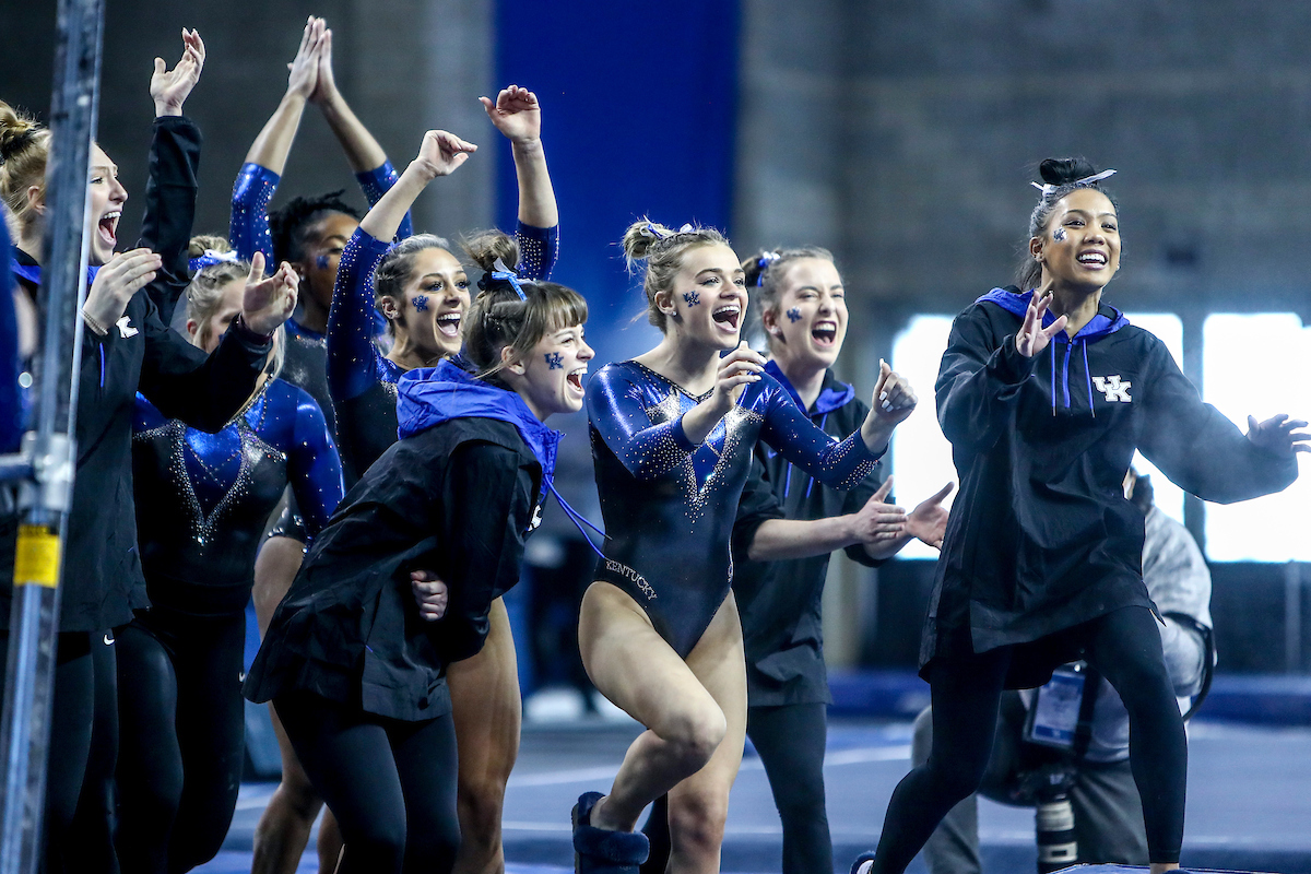 Team.

Kentucky defeats Mizzou 197.450-196.875.

Photo by Sarah Caputi | UK Athletics
