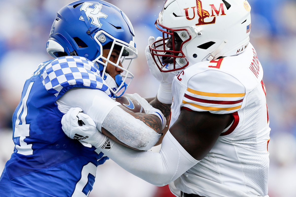 Chris Rodriguez Jr.

UK beat ULM 45-10.

Photos by Chet White | UK Athletics