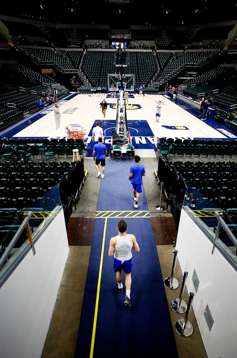 Tyler Herro.

BANKERS LIFE FIELDHOUSE practice.

Photo by Chet White | UK Athletics