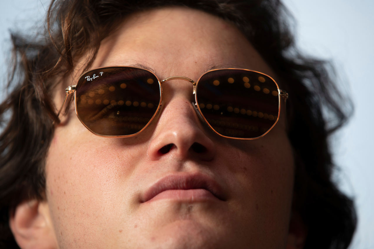 Riley Welch.

Menâ??s basketball photo shoot at Kentucky Theater. 

Photo by Chet White | UK Athletics