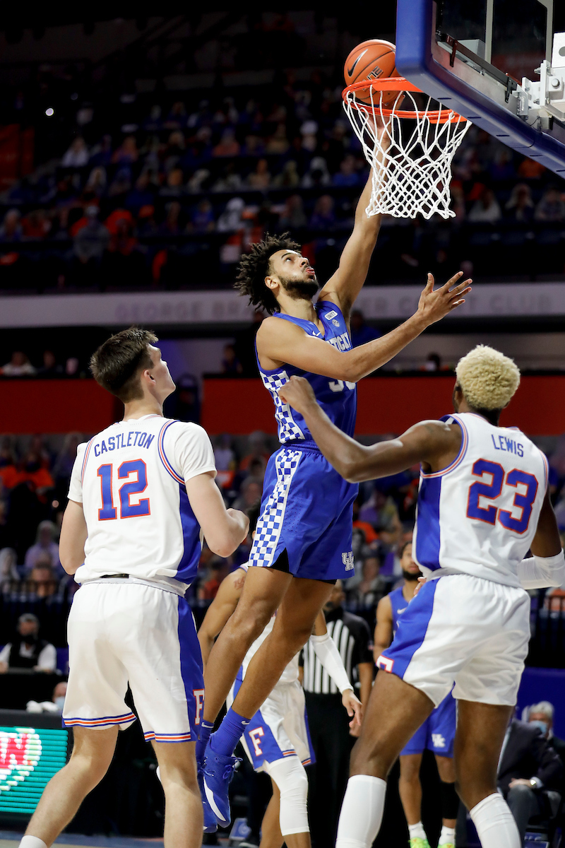 Oliver Sarr.

Kentucky beat Florida 76-58 at the O’Connell Center in Gainesville, Fla.

Photo by Chet White | UK Athletics