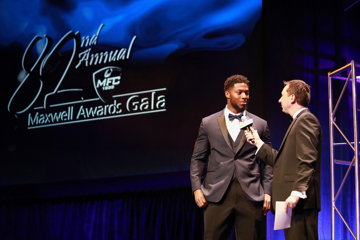Josh Allen is honored as the 2018 Bednarik Award winner at the Maxwell Football Club Gala on Friday, March 7th, 2019.

Photo by Noah J. Richter | UK Athletics