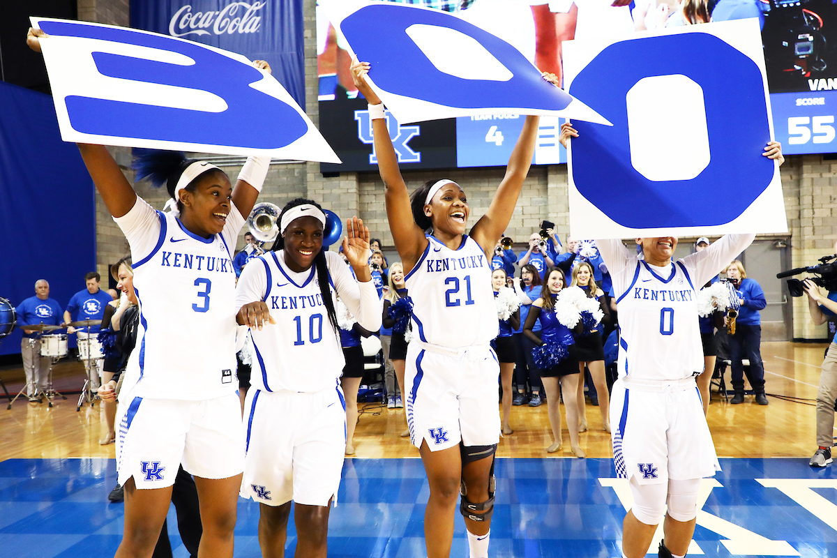 Team.

Kentucky women's basketball beats Vandy, 77-55.

Photo by Elliott Hess | UK Athletics