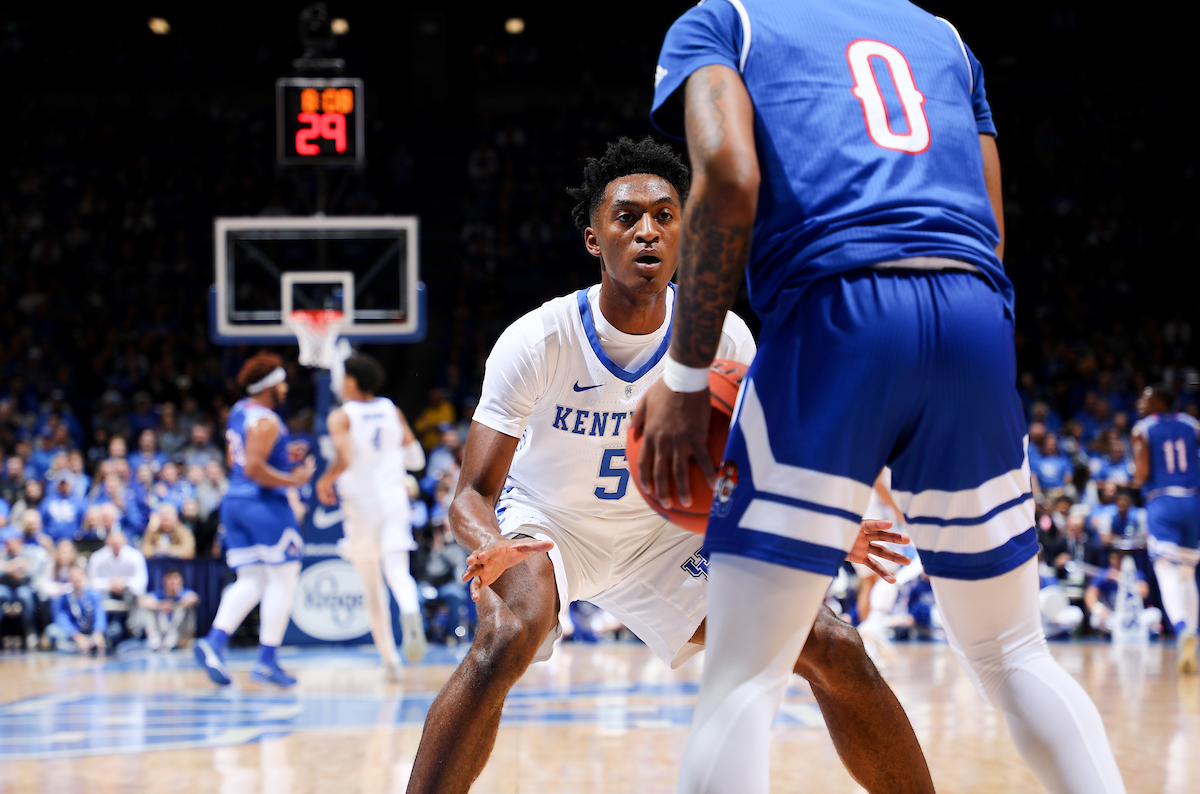 IMMANUEL QUICKLEY.

Kentucky beat Tennessee State, 77-62.


Photo by Elliott Hess | UK Athletics