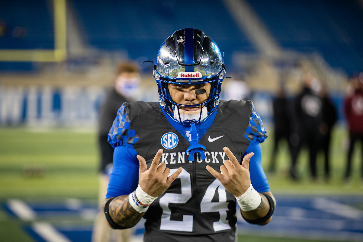 Chris Rodriguez 

Kentucky beats South Carolina, 41-18.

Photo by Jacob Noger | UK Football