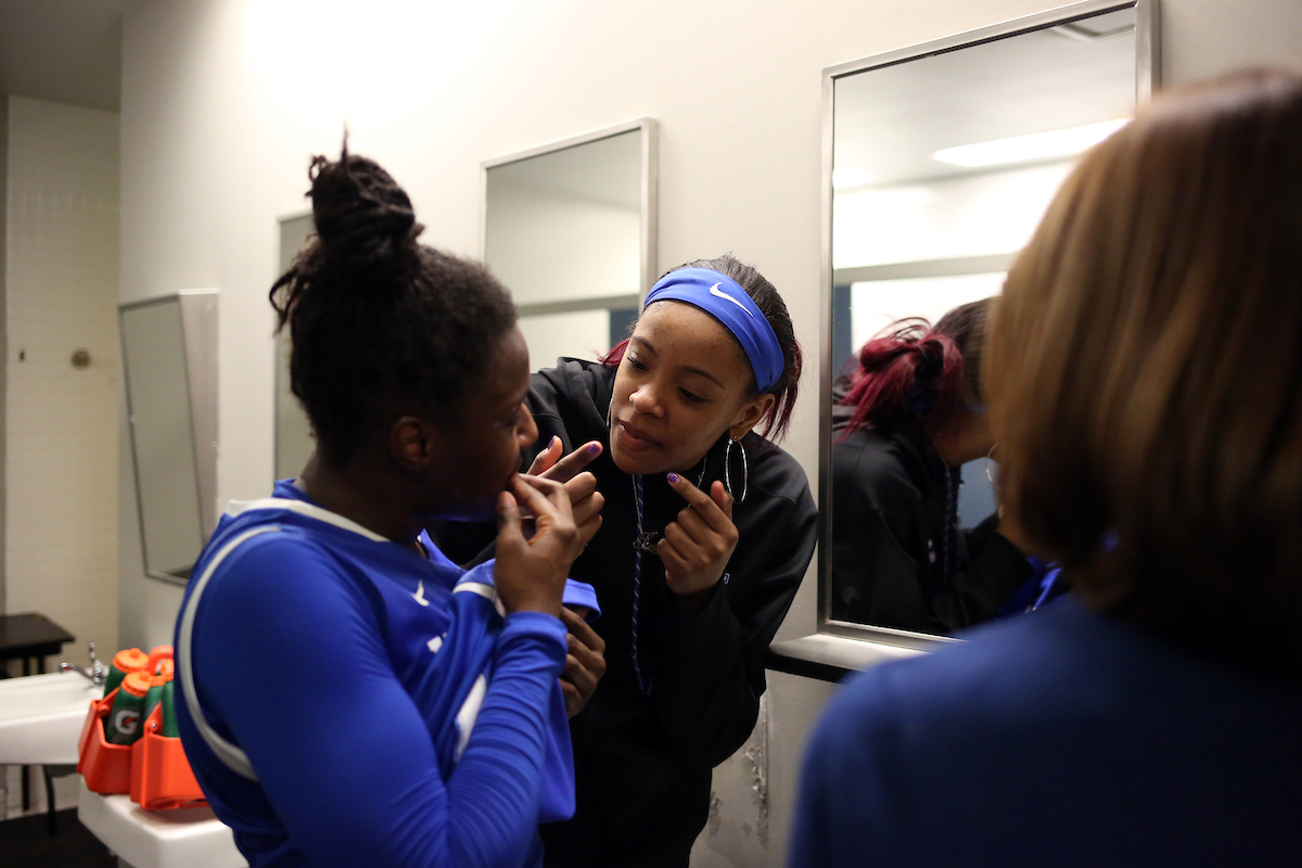 Keke McKinney

The University of Kentucky women's basketball team beat Alabama in the SEC Tournament on Thursday, March 1, 2018 at Bridgestone Arena in Nashville, TN.

Photo by Britney Howard | UK Athletics