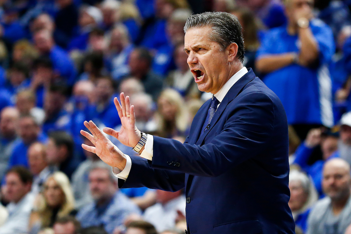 John Calipari.

The UK men's basketball team beat Kansas 71-63 at Rupp Arena on Saturday, January 26, 2019.

Photo by Chet White| UK Athletics