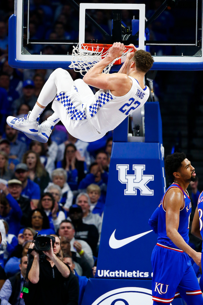 Reid Travis.

The UK men's basketball team beat Kansas 71-63 at Rupp Arena on Saturday, January 26, 2019.

Photo by Chet White| UK Athletics
