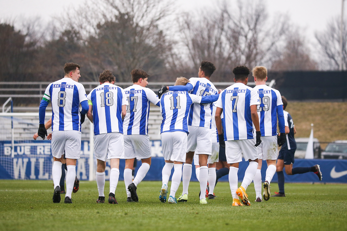 Team.

Kentucky beats Xavier 2-1.

Photo by Grace Bradley | UK Athletics