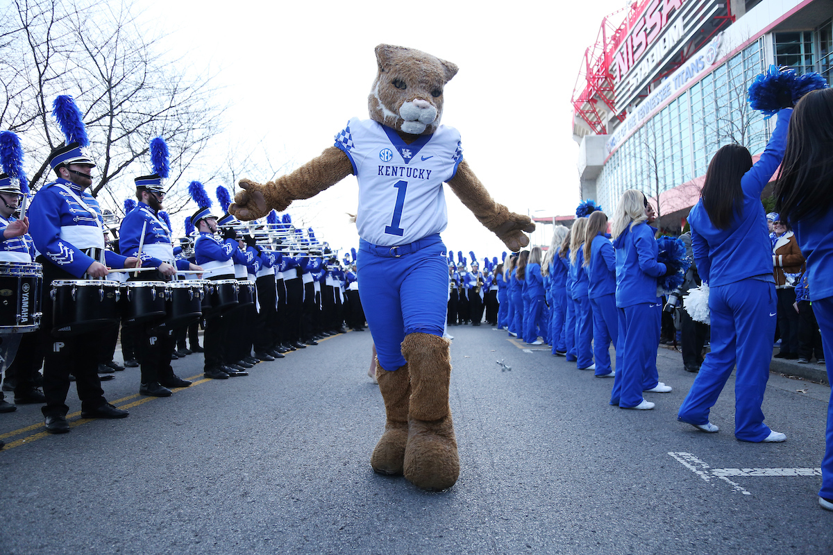 Wildcat.

The University of Kentucky football team falls to Northwestern 23-24 in the Music City Bowl on Friday, December 29, 2017, at Nissan Field in Nashville, Tn.

Photo by Chet White | UK Athletics