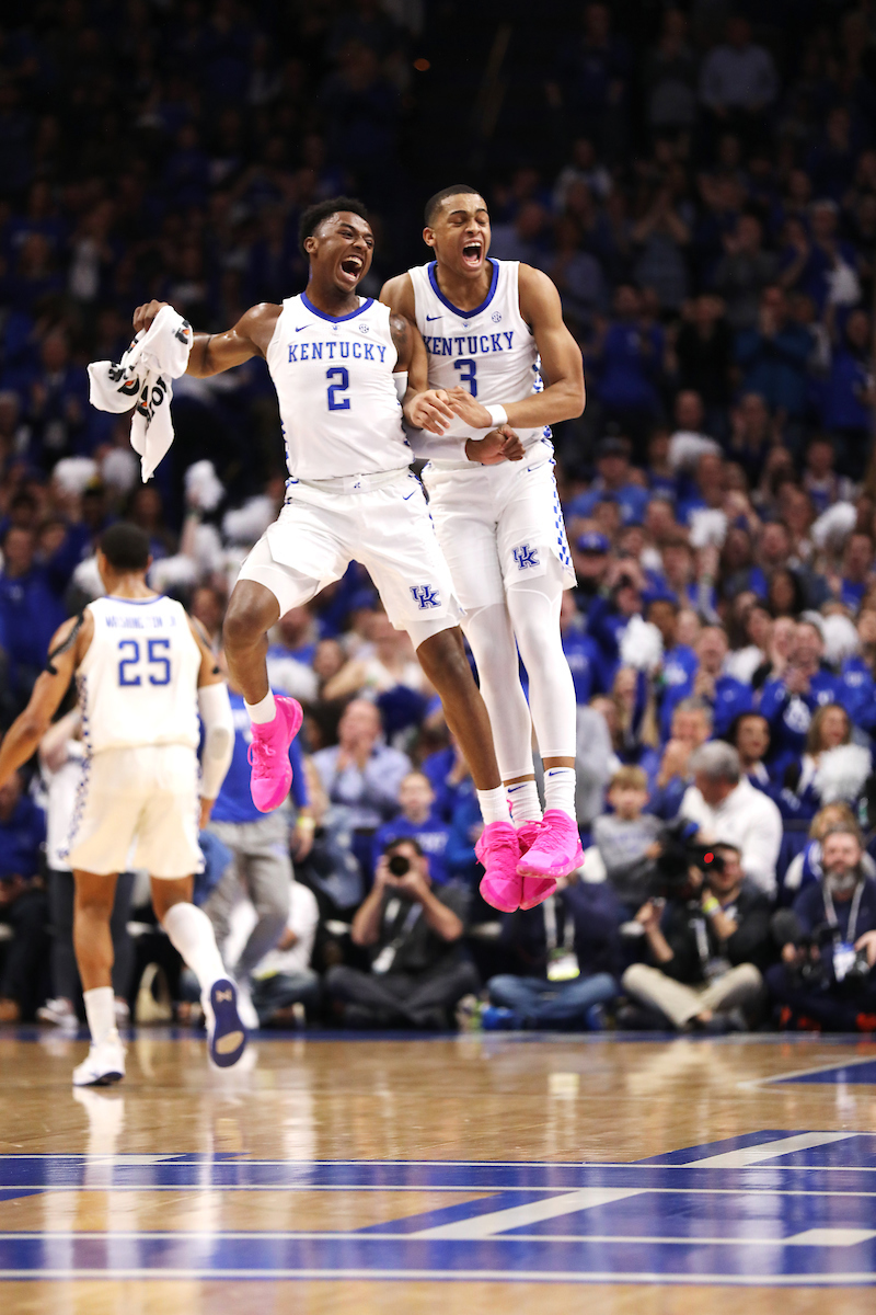 Ashton Hagans. Keldon Johnson.

Kentucky beats Auburn, 80 - 53.

Photo by Quinn Foster | UK Athletics