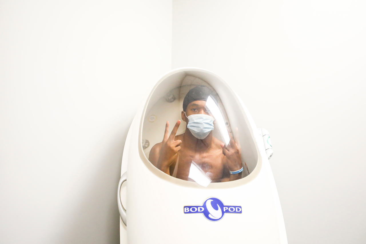 Keion Brooks Jr.

The UK men's basketball team at the University of Kentucky Sports Medicine Research Institute. 

Photo by Chet White | UK Athletics