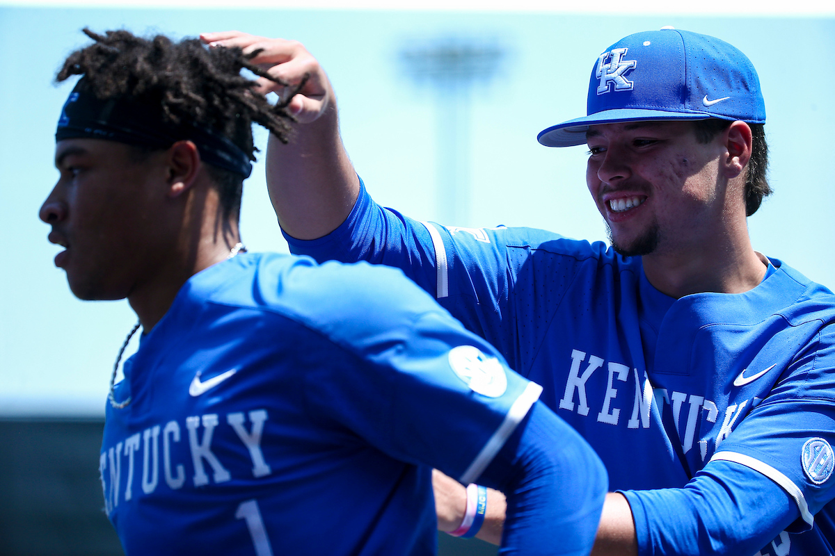 Daniel Harris IV. Austin Strickland.

Kentucky beats Auburn 5-1.

Photo by Sarah Caputi | UK Athletics