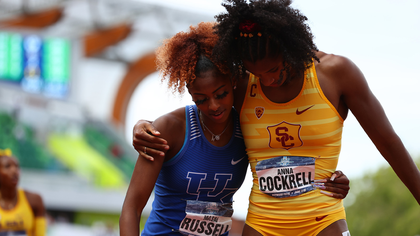 Masai Russell, Faith Ross, Celera Barnes, 4x400 Relay Tally at NCAA Track and Field Championships