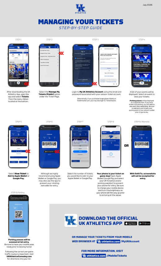 Managing Your Tickets