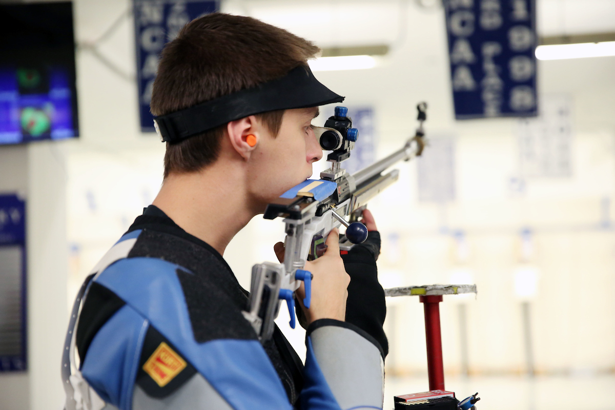 Rifle competes against NC State on Friday, November 9, 2018 .

Photo by Britney Howard  | UK Athletics