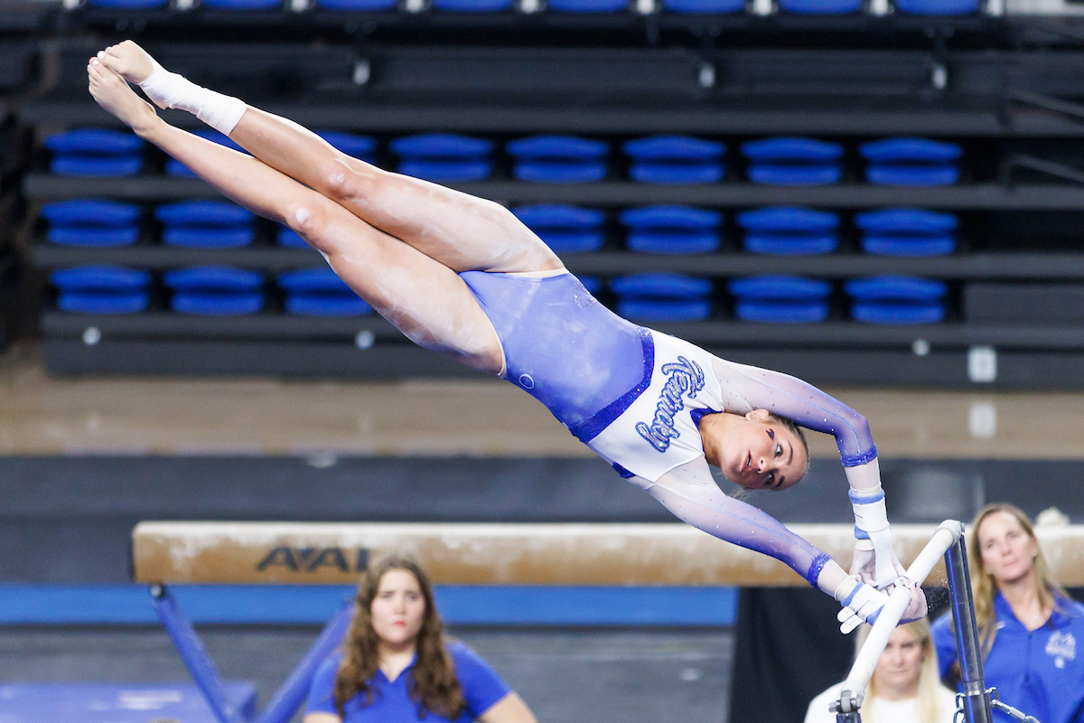 Gymnastics Blue-White Meet Photo Gallery