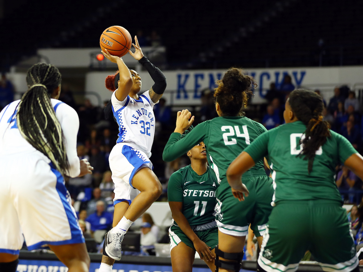 Jaida Roper

Kentucky beats Stetson 67-48. 

Photo by Britney Howard | Staff