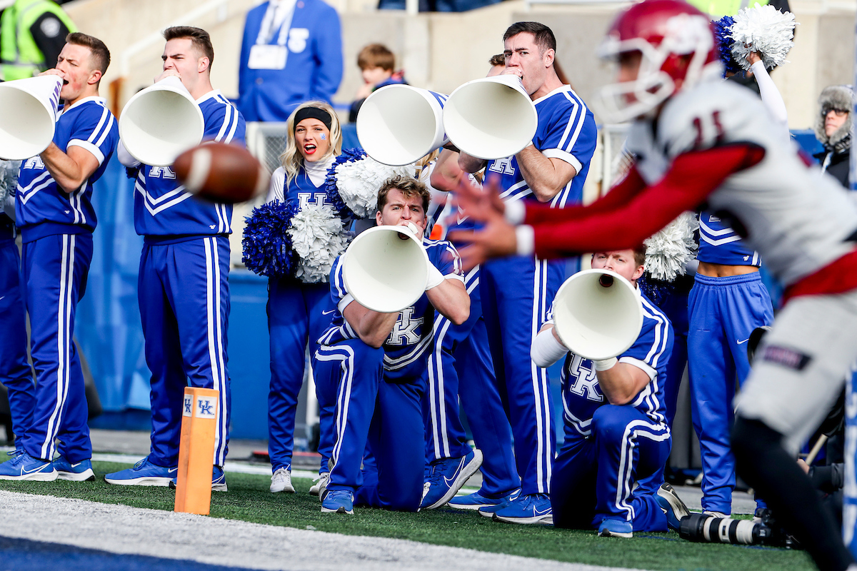 Cheerleaders.

Kentucky beat New Mexico State 56-16.

Photos by Chet White | UK Athletics