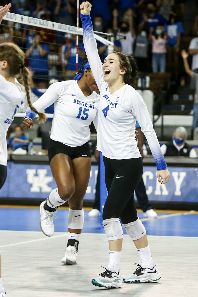 Emma Grome.

Kentucky beats USC 3 - 0.

Photo by Sarah Caputi | UK Athletics