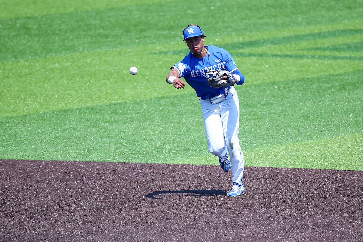 Daniel Harris IV. 

Kentucky beats Auburn 5-1.

Photo by Sarah Caputi | UK Athletics