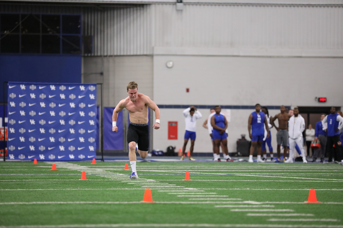 David Bouvier.

Pro Day for UK Football.

Photo by Quinn Foster | UK Athletics