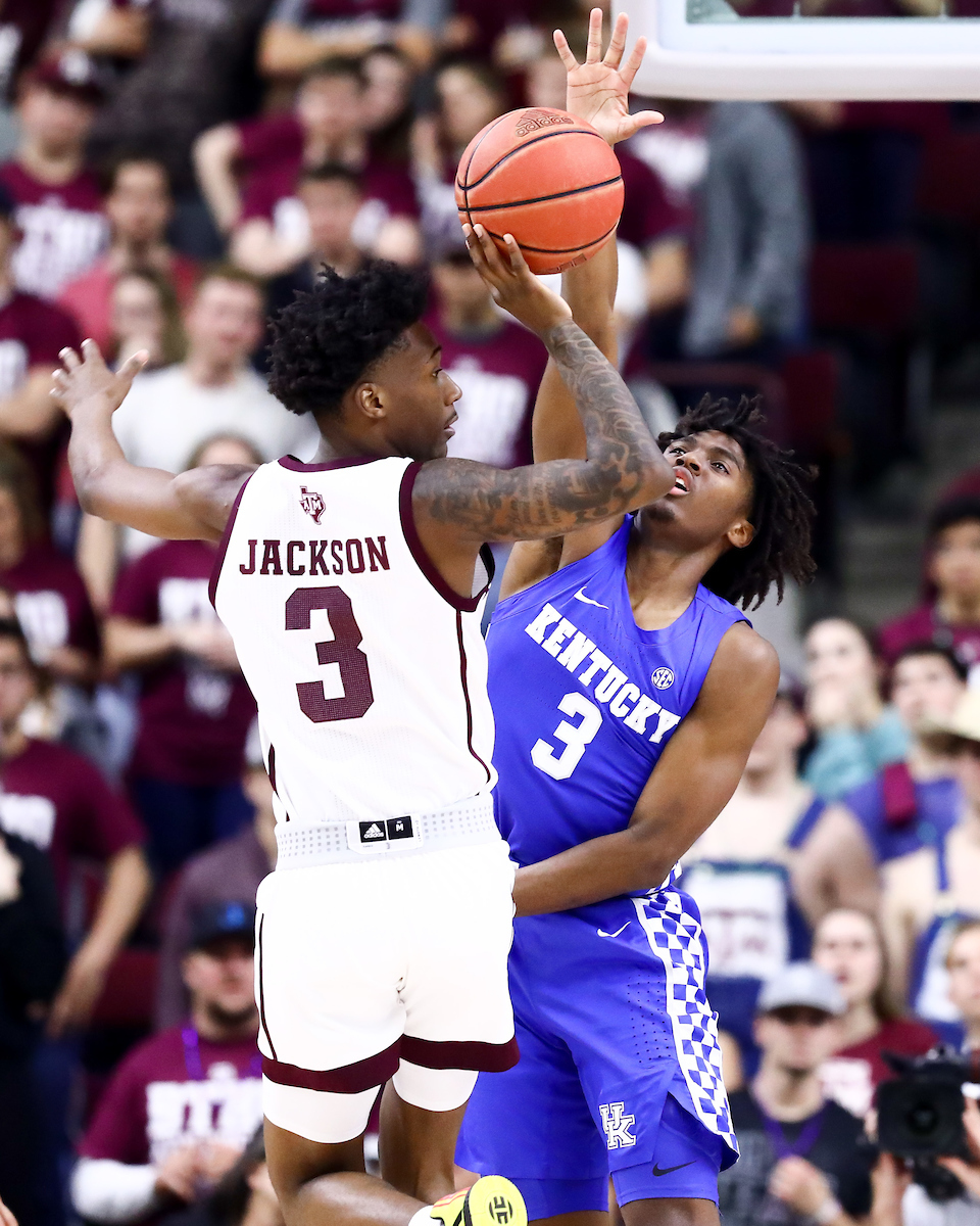 Tyrese Maxey.

Kentucky beat Texas A&M 69-60.

Photo by Elliott Hess | UK Athletics