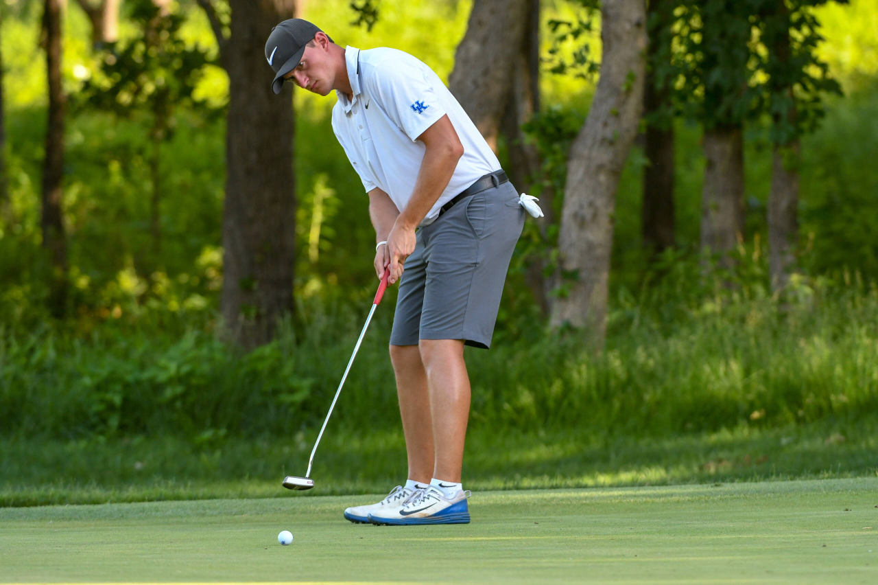 Lukas Euler at the 2018 NCAA Men's Golf National Championship.