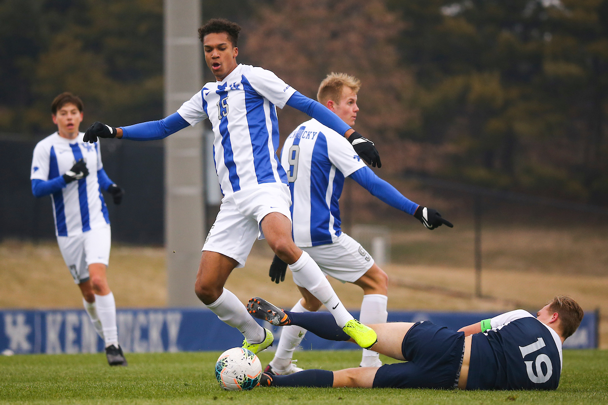 Brock Lindow & Eythor Bjorgolfsson.

Kentucky beats Xavier 2-1.

Photo by Grace Bradley | UK Athletics