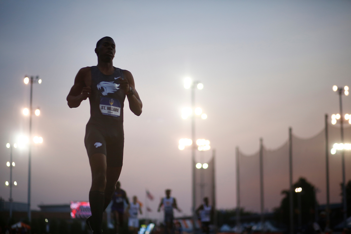 Dwight St. Hillaire.

Day two of the 2018 SEC Outdoor Track and Field Championships on Saturday, May 12, 2018, at Tom Black Track in Knoxville, TN.

Photo by Chet White | UK Athletics