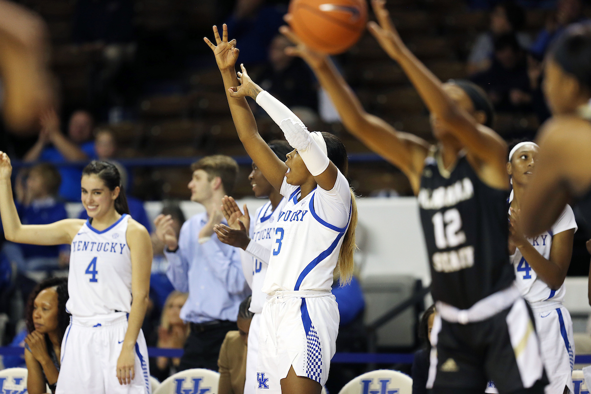 Keke McKinney

UK Women's Basketball beats Alabama State on Wednesday, November 7, 2018 .

Photo by Britney Howard | UK Athletics