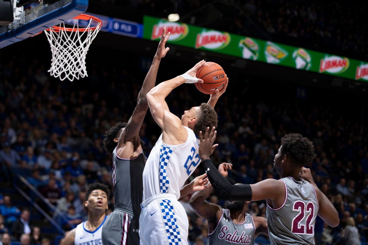 Reid Travis

Men's basketball beat SIU 71-59.

Photo by Chet White | UK Athletics