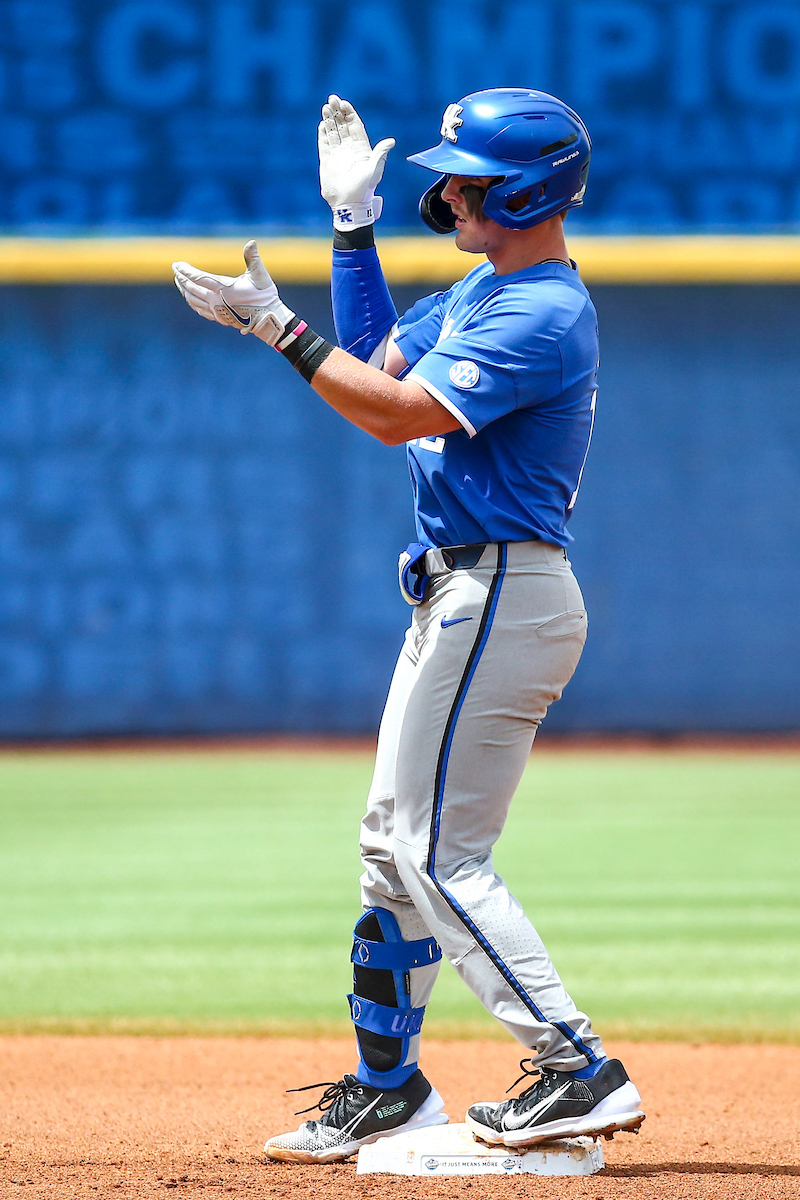 Chase Estep. 

Kentucky beats Auburn 3-1.

Photo by Sarah Caputi | UK Athletics