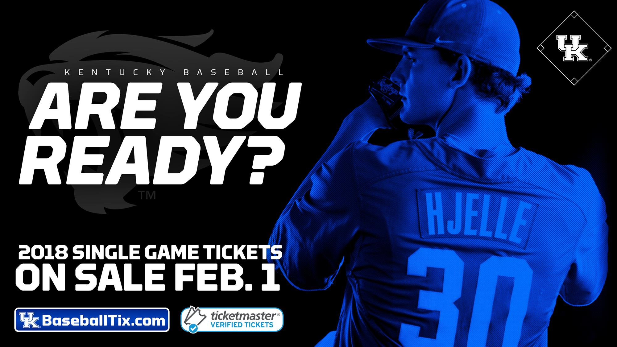 Kentucky Baseball Single-Game Tickets on Sale February 1