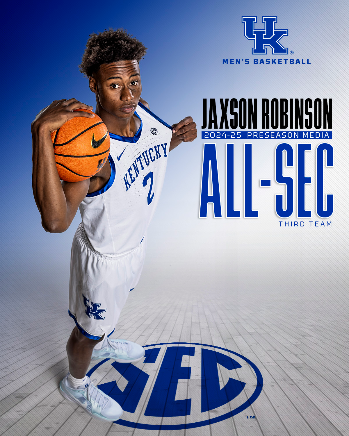 Jaxson Robinson Lands on Preseason All-SEC Third Team