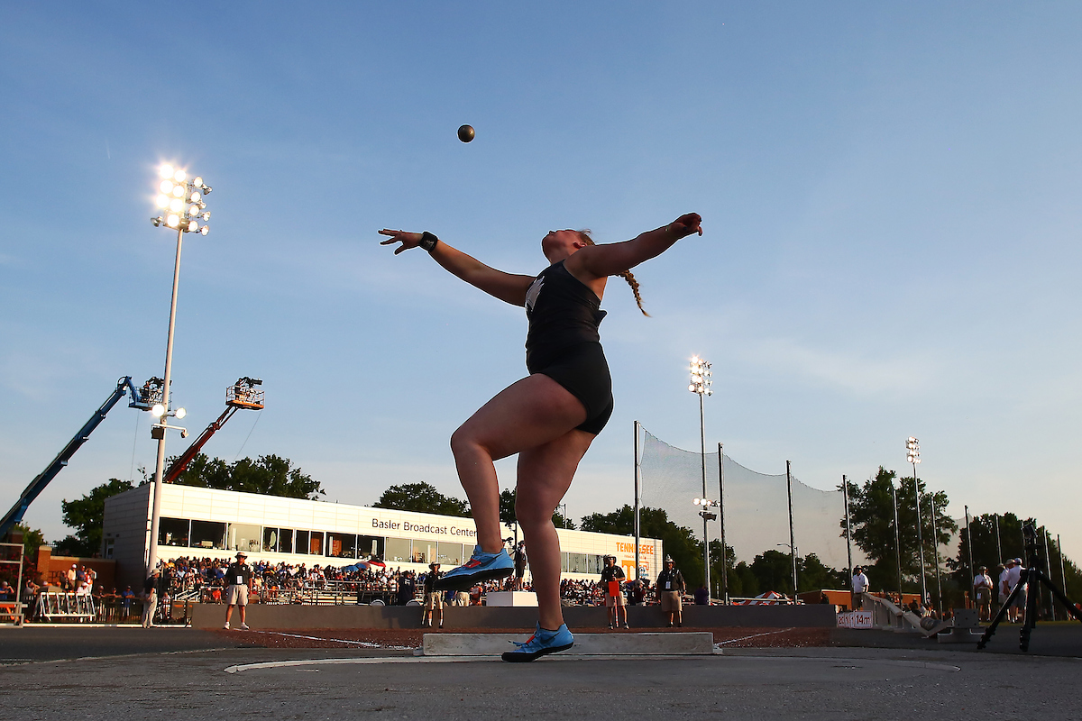 Nicole Fautsch.

Day two of the 2018 SEC Outdoor Track and Field Championships on Saturday, May 12, 2018, at Tom Black Track in Knoxville, TN.

Photo by Chet White | UK Athletics
