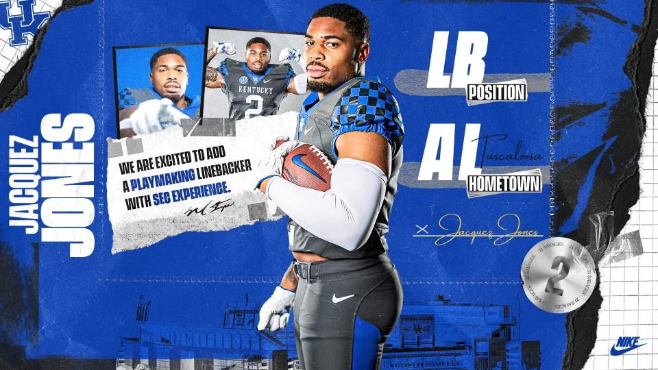 Linebacker Jacquez Jones Transfers to Kentucky