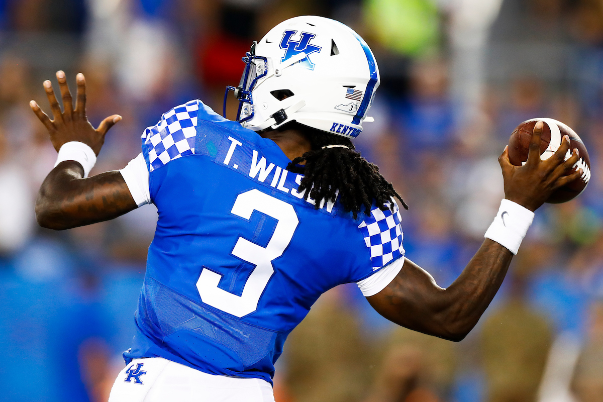Terry Wilson.

UK beat EMU 38-17.

Photo by Chet White | UK Athletics