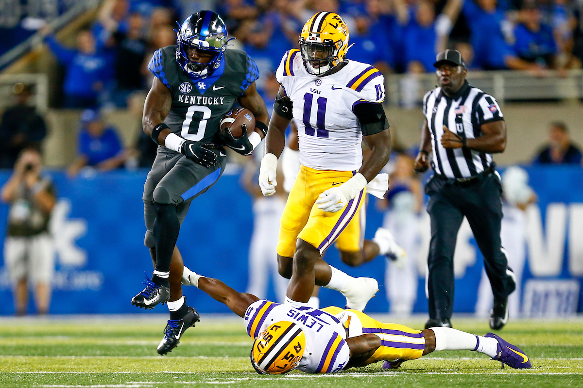 Kavosiey Smoke. 

UK beat LSU 42-21.

Photo By Barry Westerman | UK Athletics