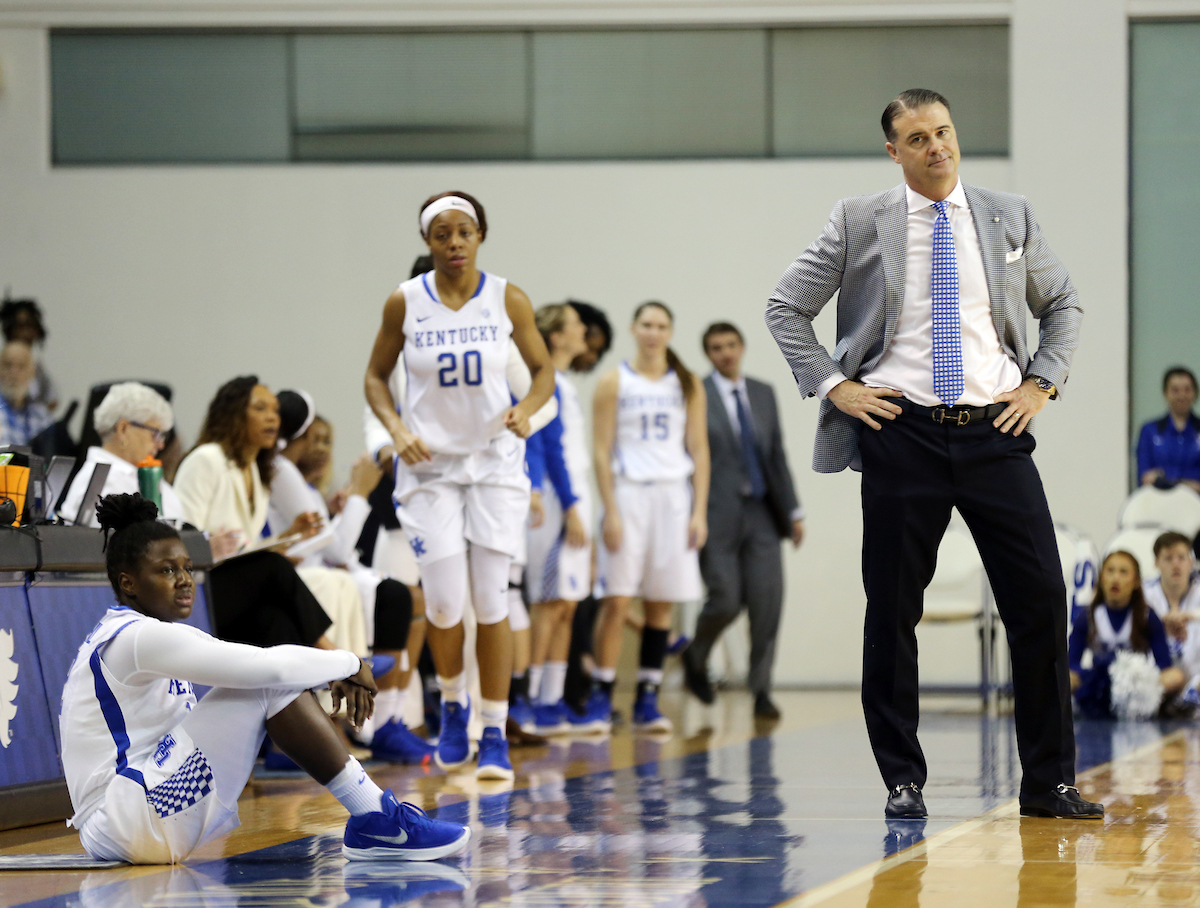 Matthew Mitchell

The University of Kentucky women's basketball team falls to Mississippi State on Senior Day on Sunday, February 25, 2018 at the Memorial Coliseum.

Photo by Britney Howard | UK Athletics