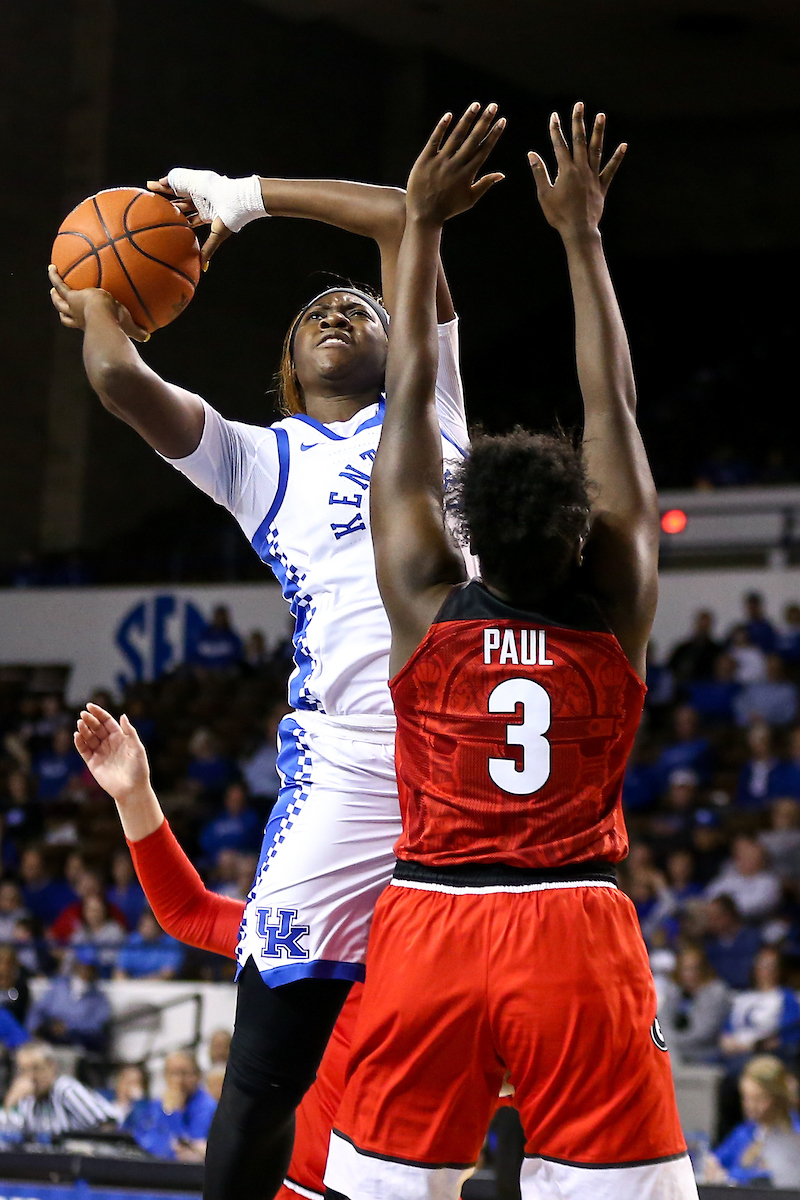 Rhyne Howard. 

Kentucky beat Georgia 88-77.

Photo by Eddie Justice | UK Athletics