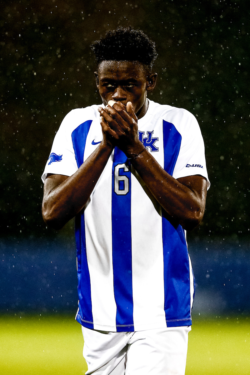 Aime Mabika. 

Kentucky defeats Wright State University 7-1. 

Photo by Eddie Justice | UK Athletics